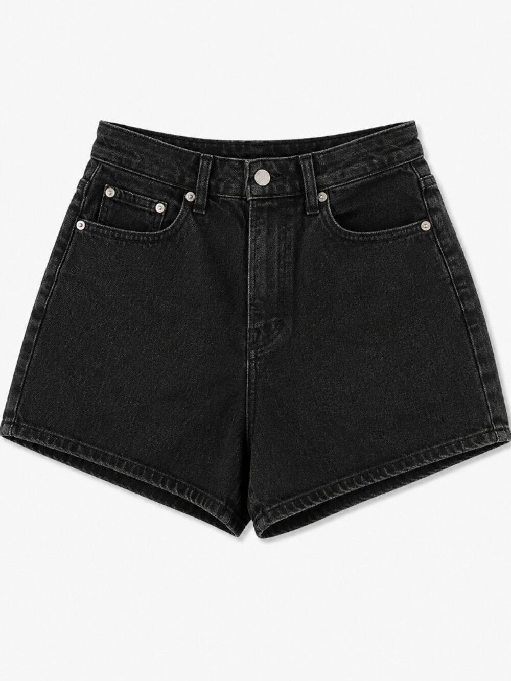 Universal Thread Black High Rise A-Line Denim Shorts Size 6